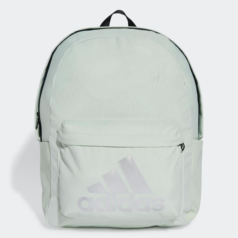 Sac à dos 3 poches, Classic Badge of Sport vert et argent
