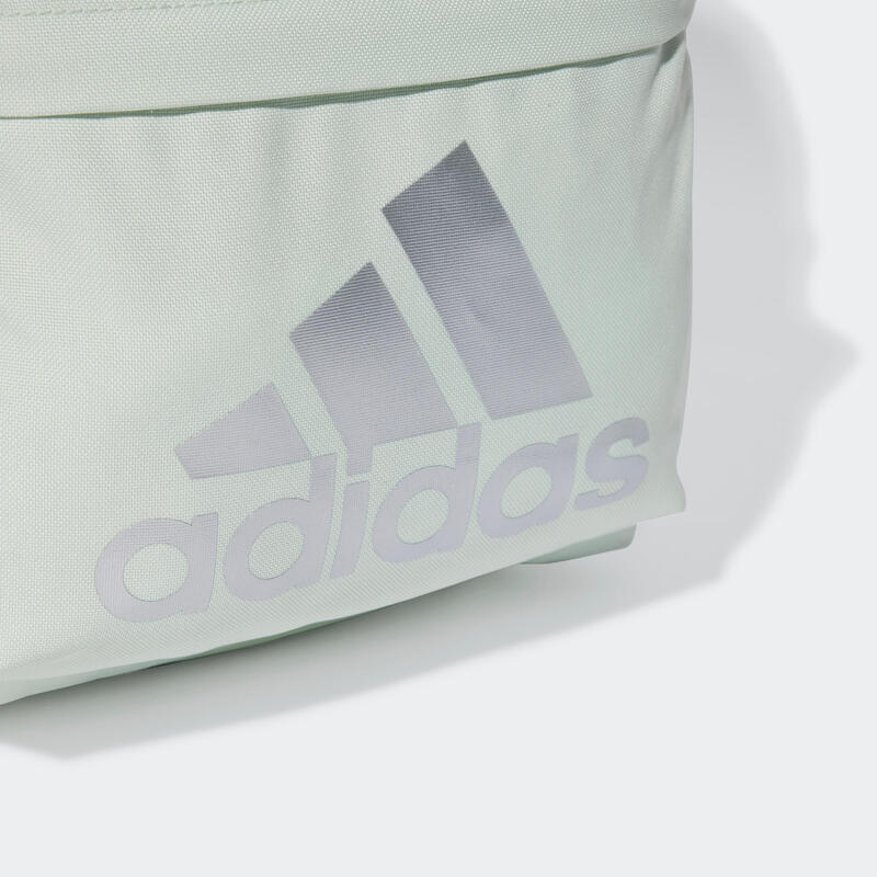 Sac à dos 3 poches, Classic Badge of Sport vert et argent