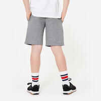 Kids' Unisex Cotton Shorts - Mottled Grey