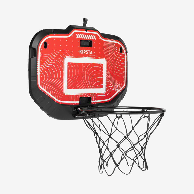 Canasta de baloncesto transportable de pared - set k900 rojo