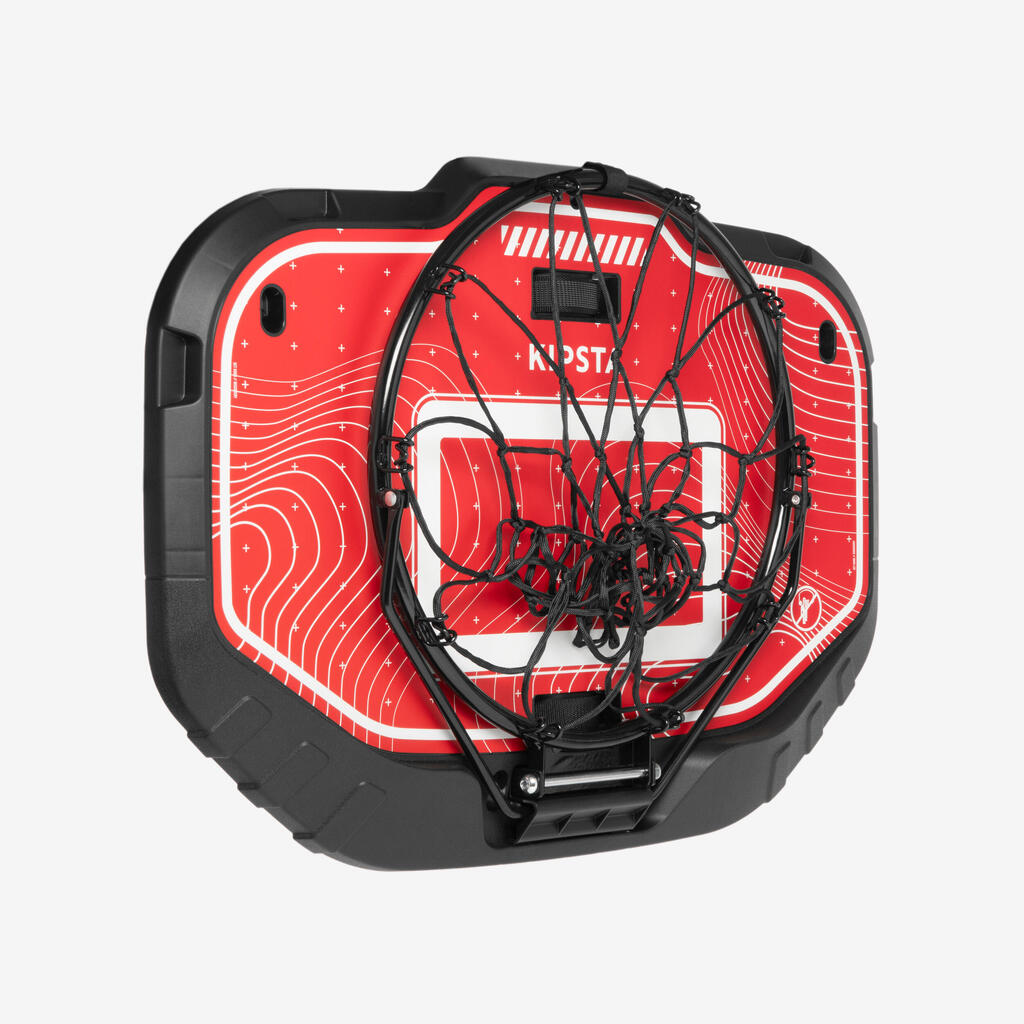 Panier de basket mural transportable - set k900 rouge