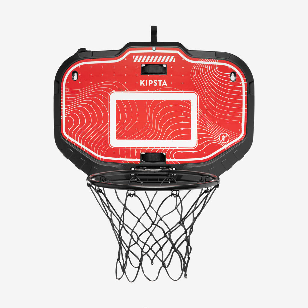 Panier de basket mural transportable - set k900 rouge