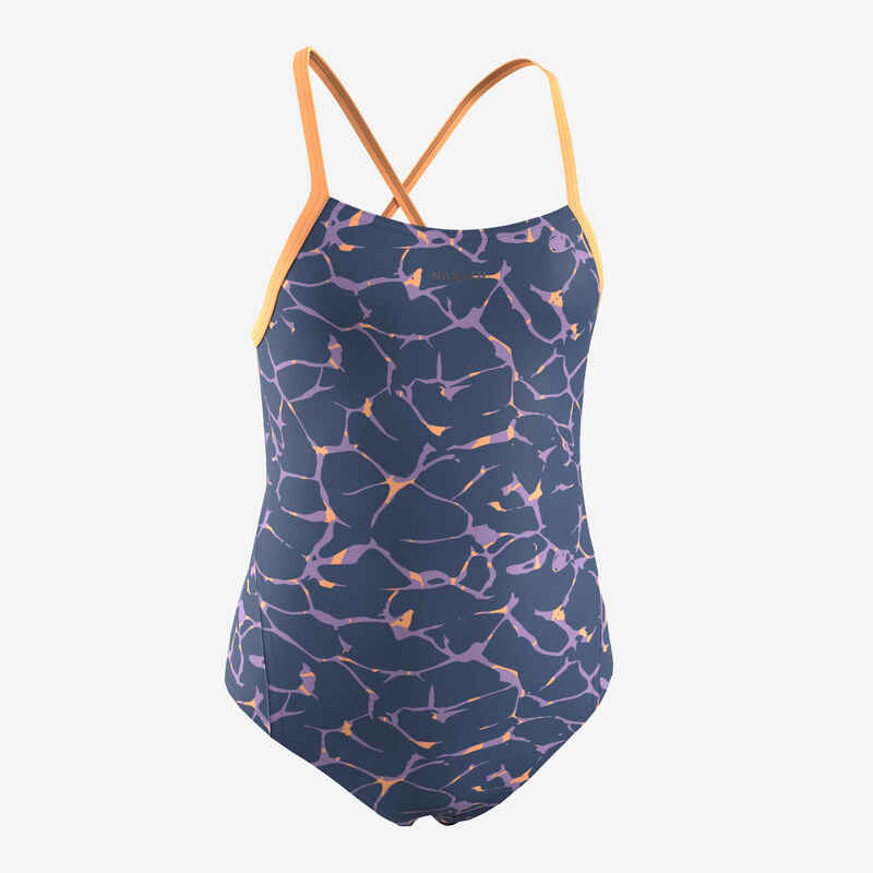 GIRL'S 1P SWIMSUIT ALL LAVO BLUE