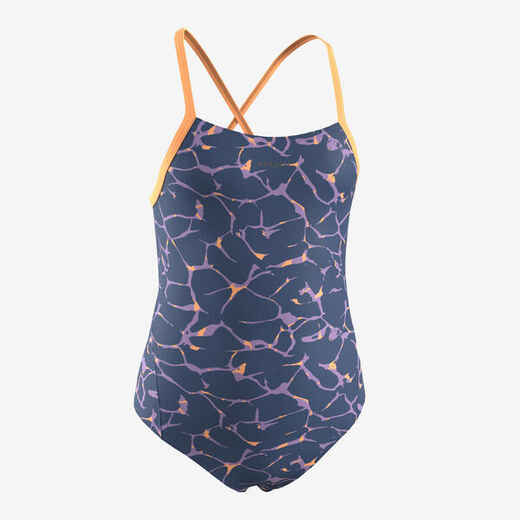 
      MAILLOT DE BAIN DE NATATION 1 PIECE FILLE ALL LAVO BLEU
  