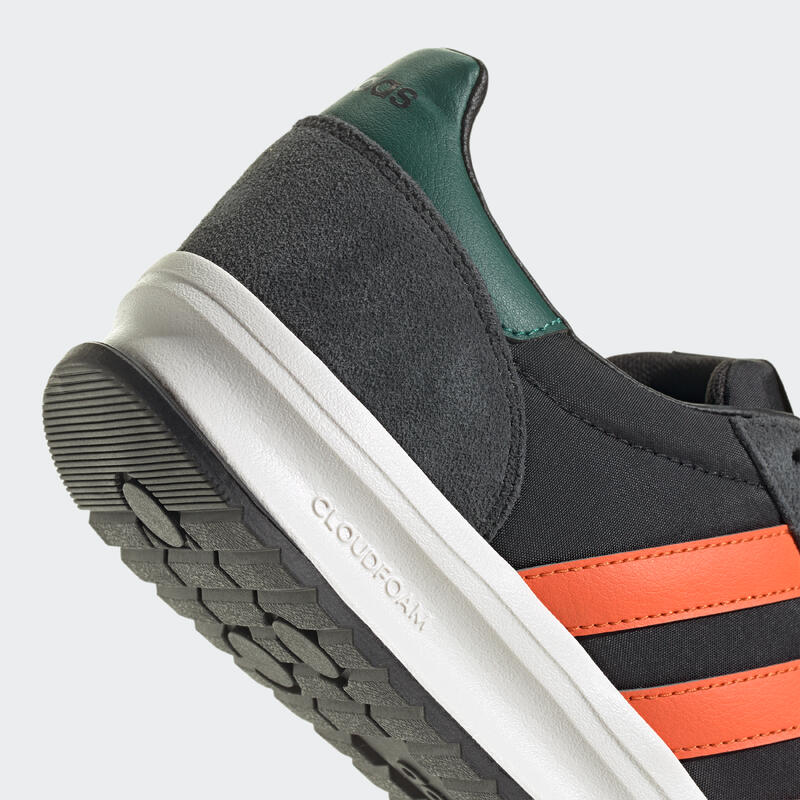 Herensneakers Run 70s 2.0 zwart oranje