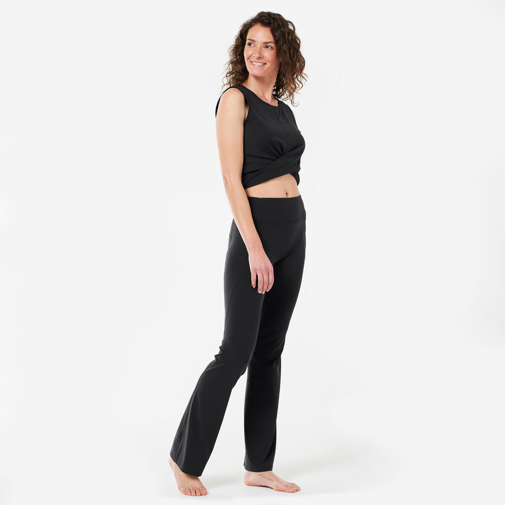 Leggings dynamisches Yoga Schlaghose Premium - terrakotta