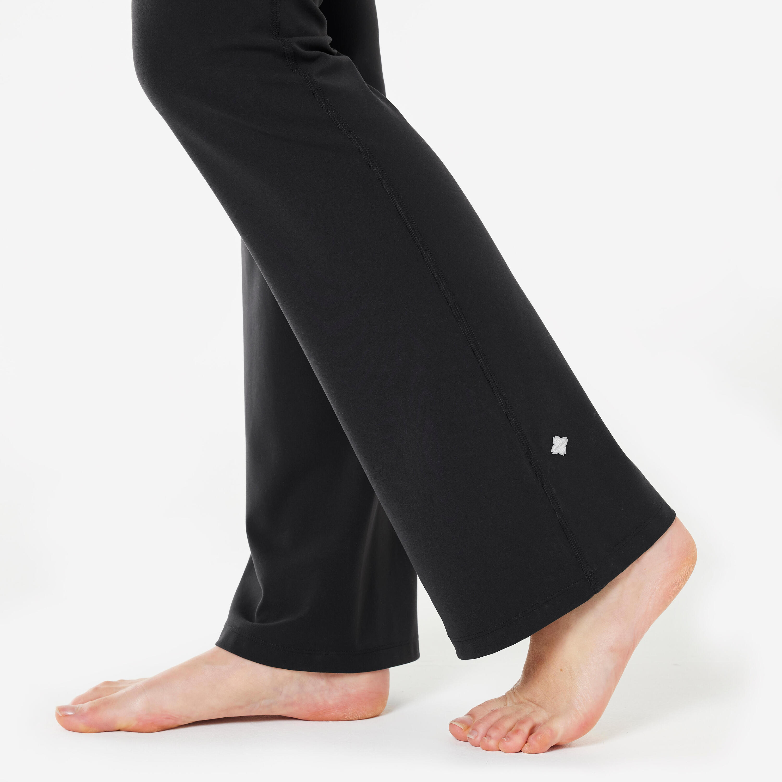 Leggings Damen Yoga Schlaghose Dyn - schwarz 5/5