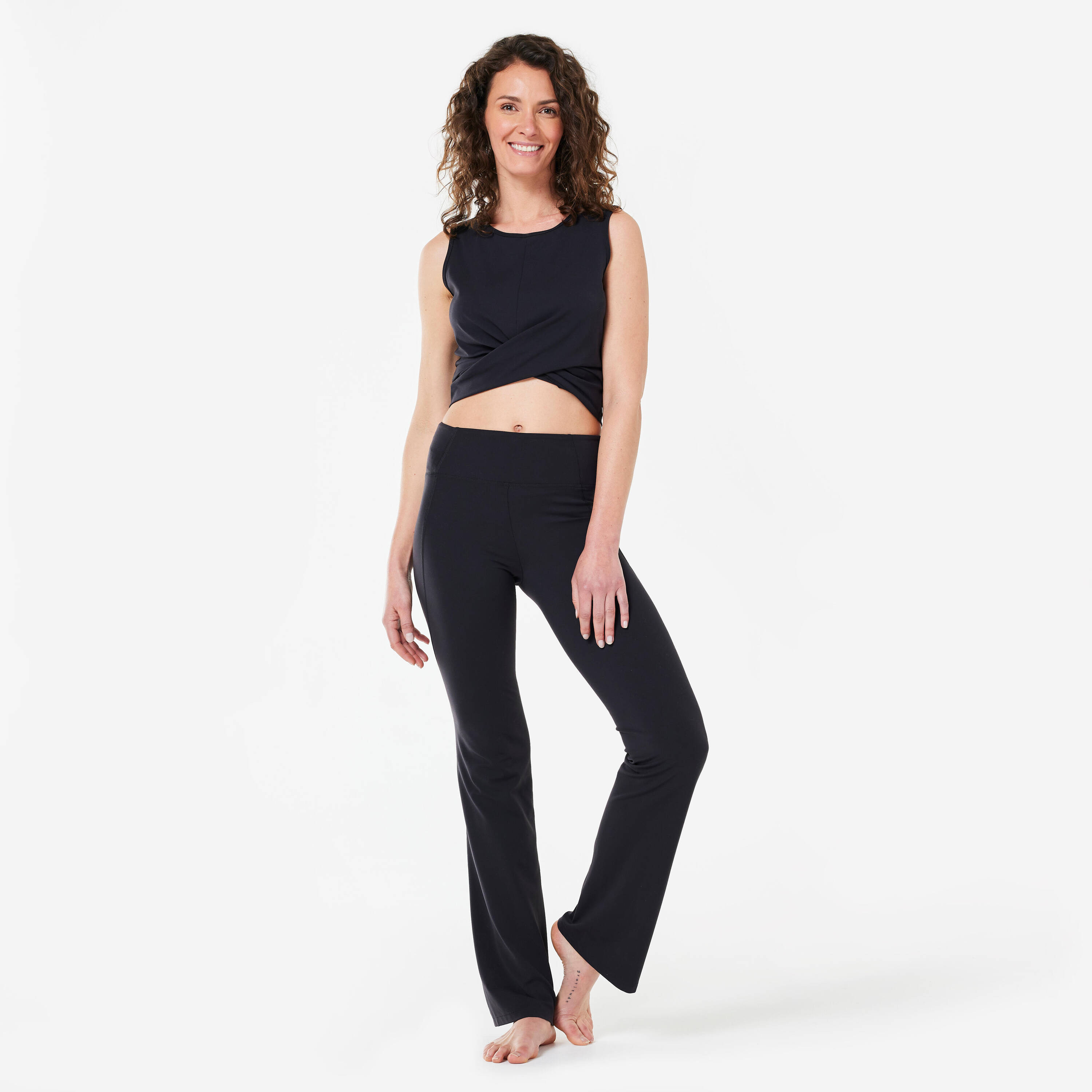 Yoga Crop Top Premium - Black -  3