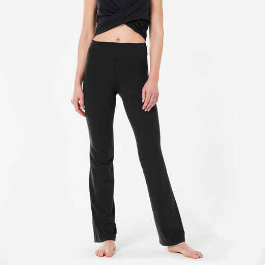 
      Flared Dynamic Yoga Bottoms Premium - Black
  