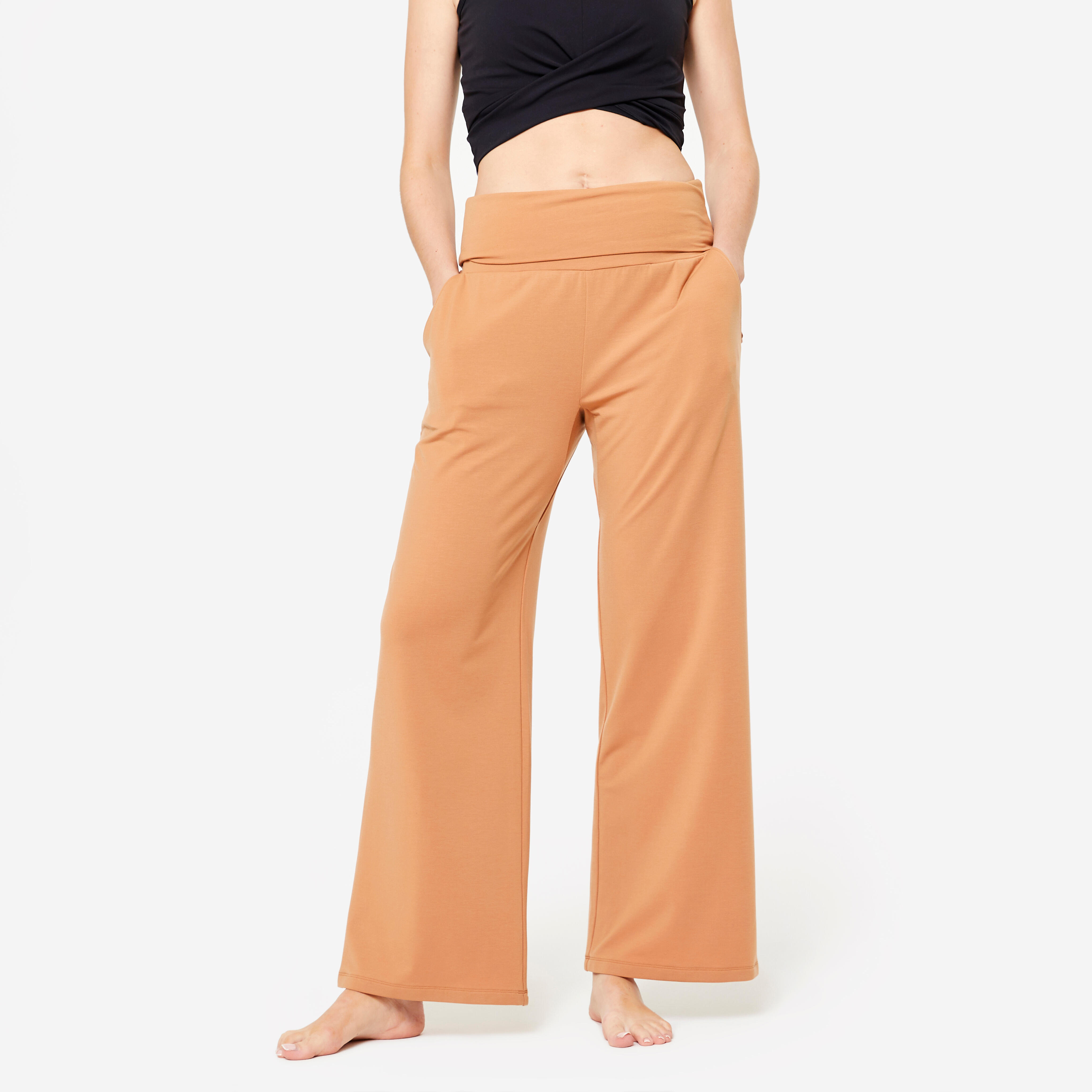 Pantalon de yoga femme - brun - KIMJALY