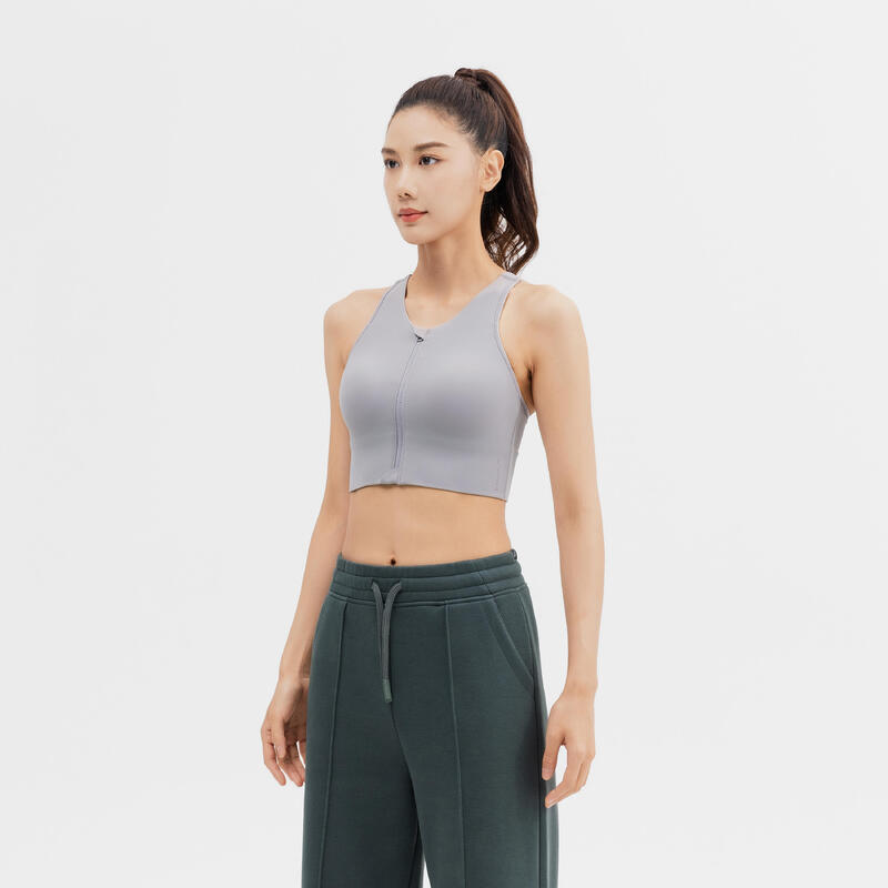 CN 920 LONG ZIP BRA GREY