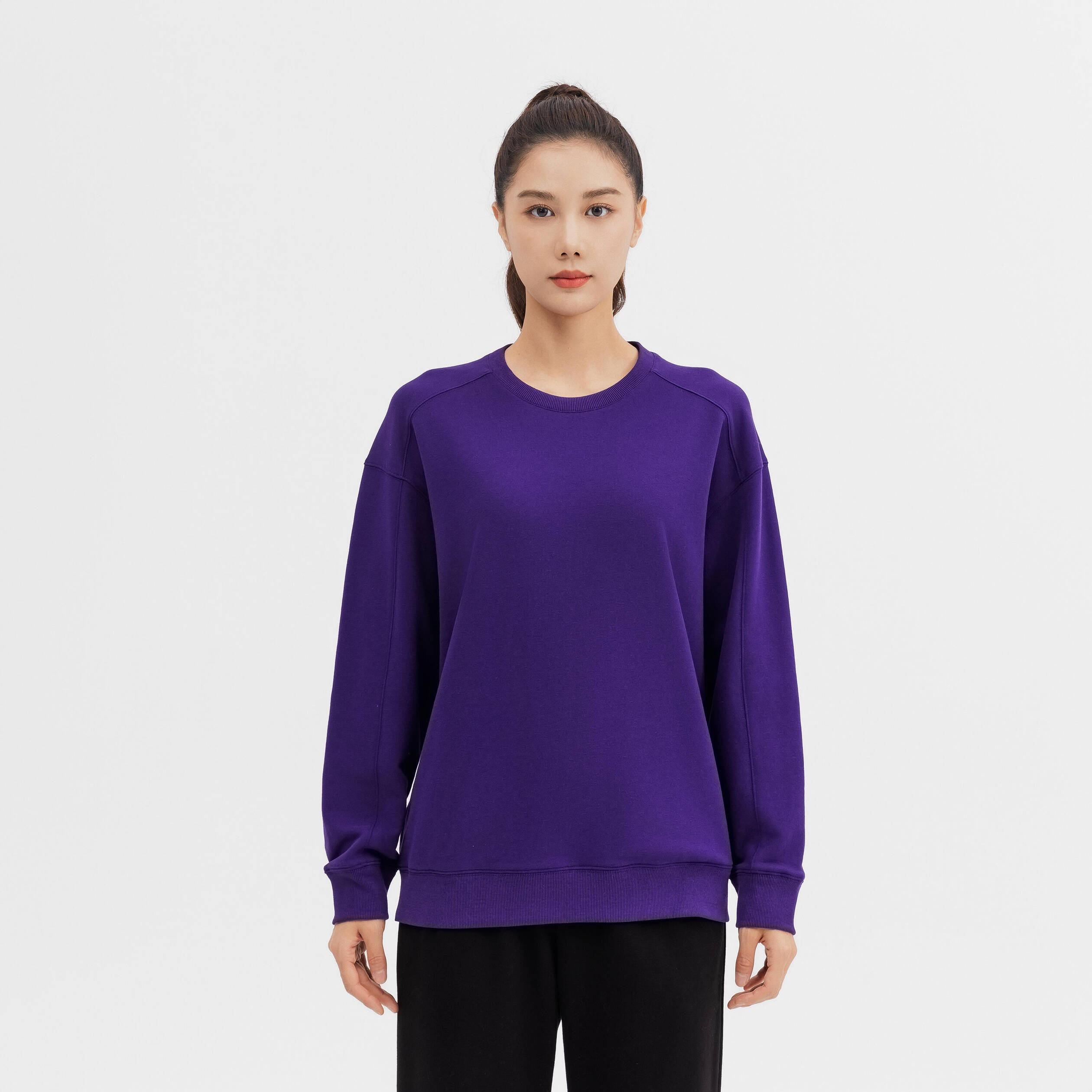 Women's Oversize Sweatshirt - Deep Purple