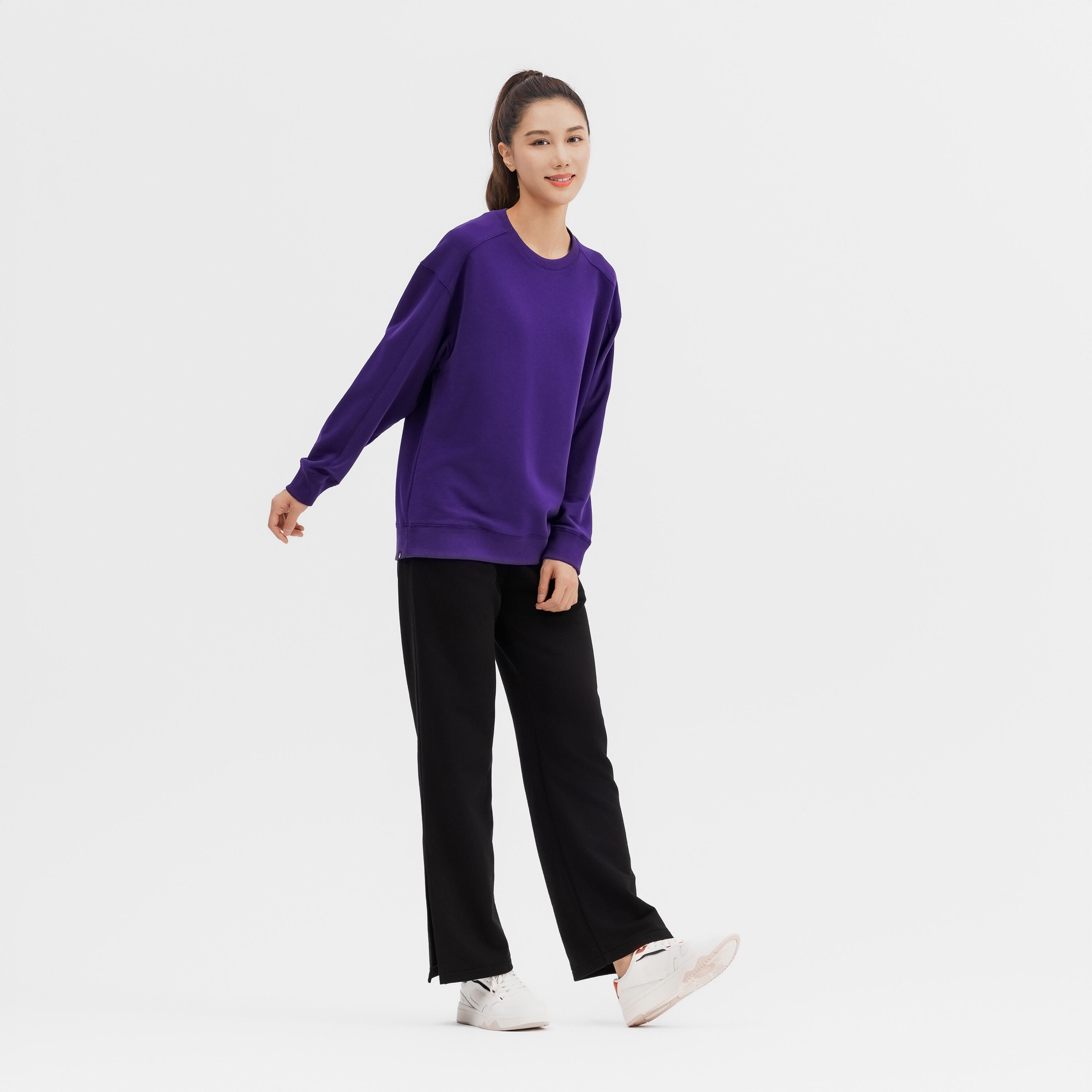 Dark purple sweatshirt womens hotsell
