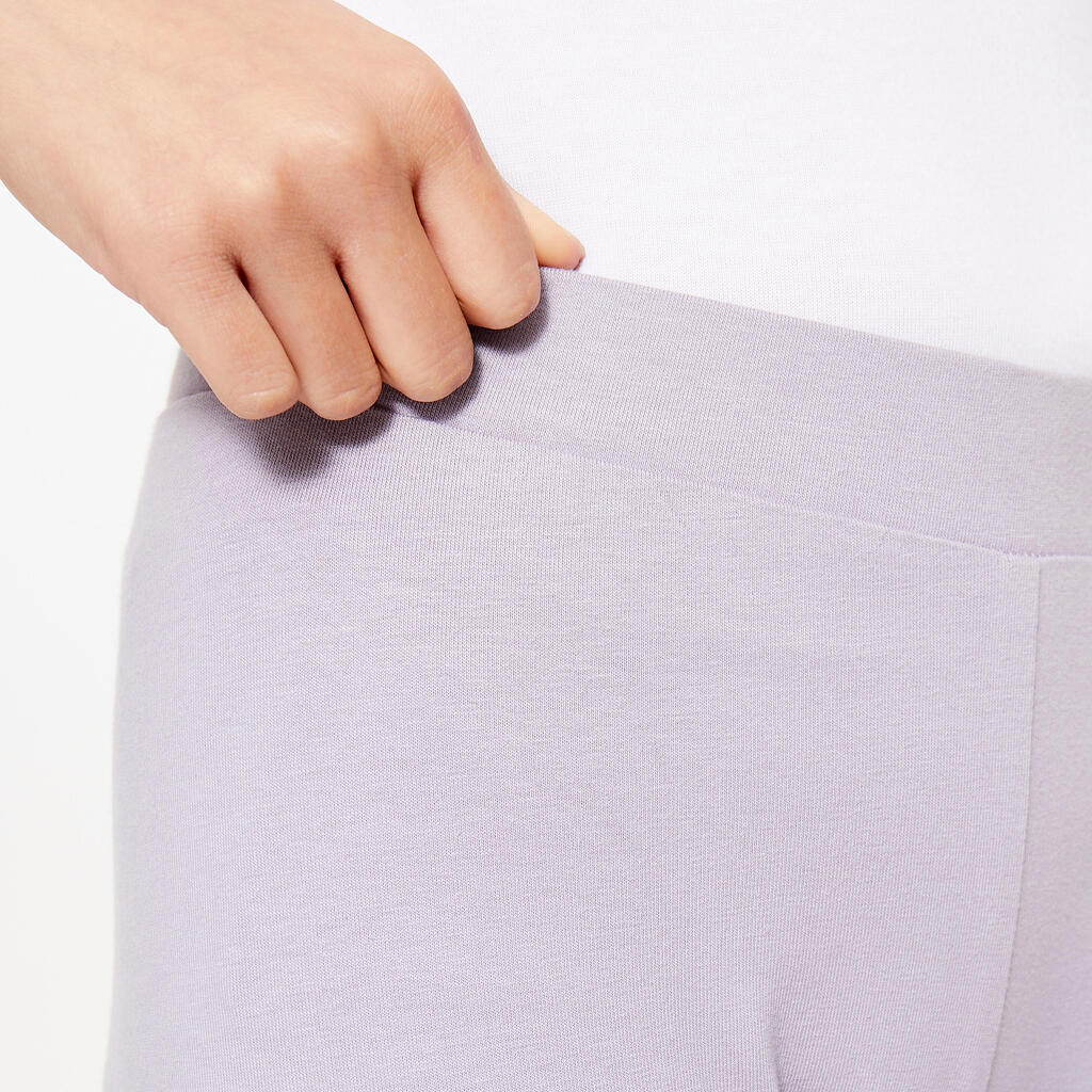 Radlerhose Baumwolle Kinder Mädchen - violett