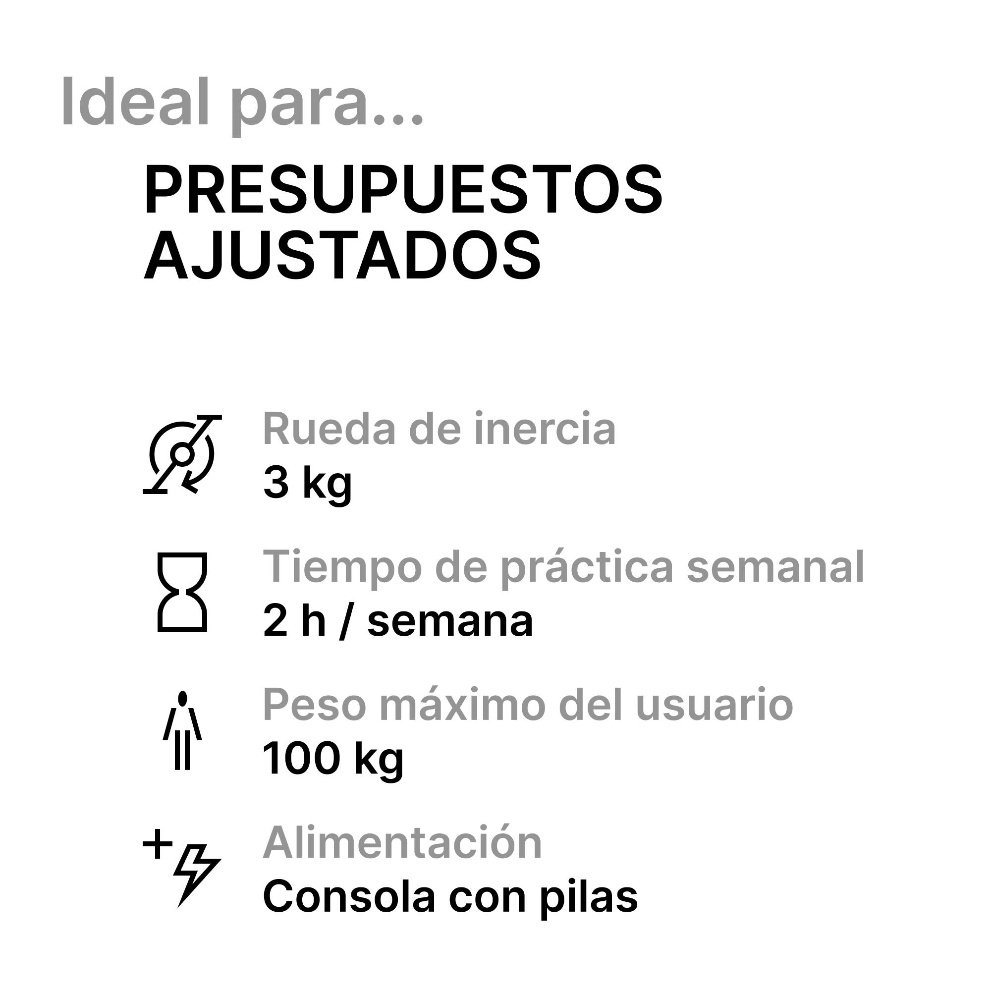 Segunda vida - Bicicleta Estática Domyos Essential 3kg rueda de inercia. 2/8