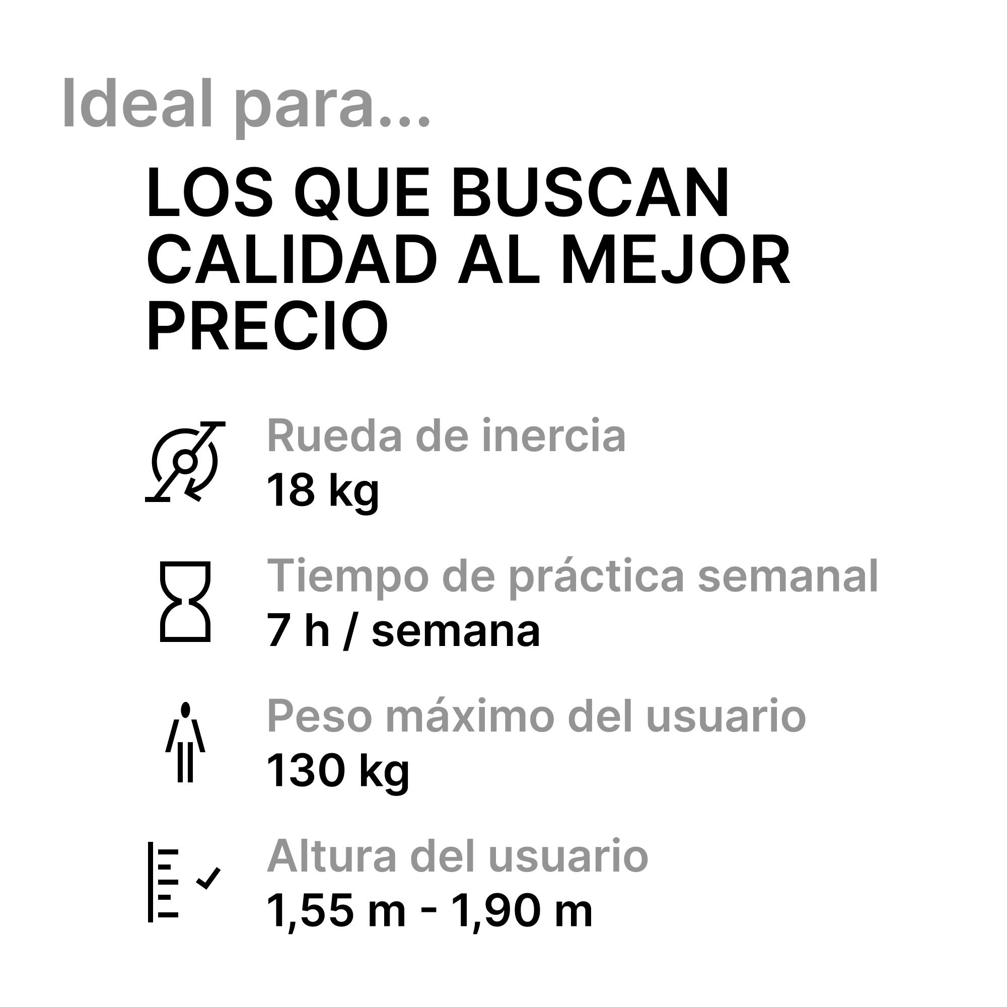 Bicicleta ciclo indoor Domyos Biking 500  18kg rueda inercia. 2/9