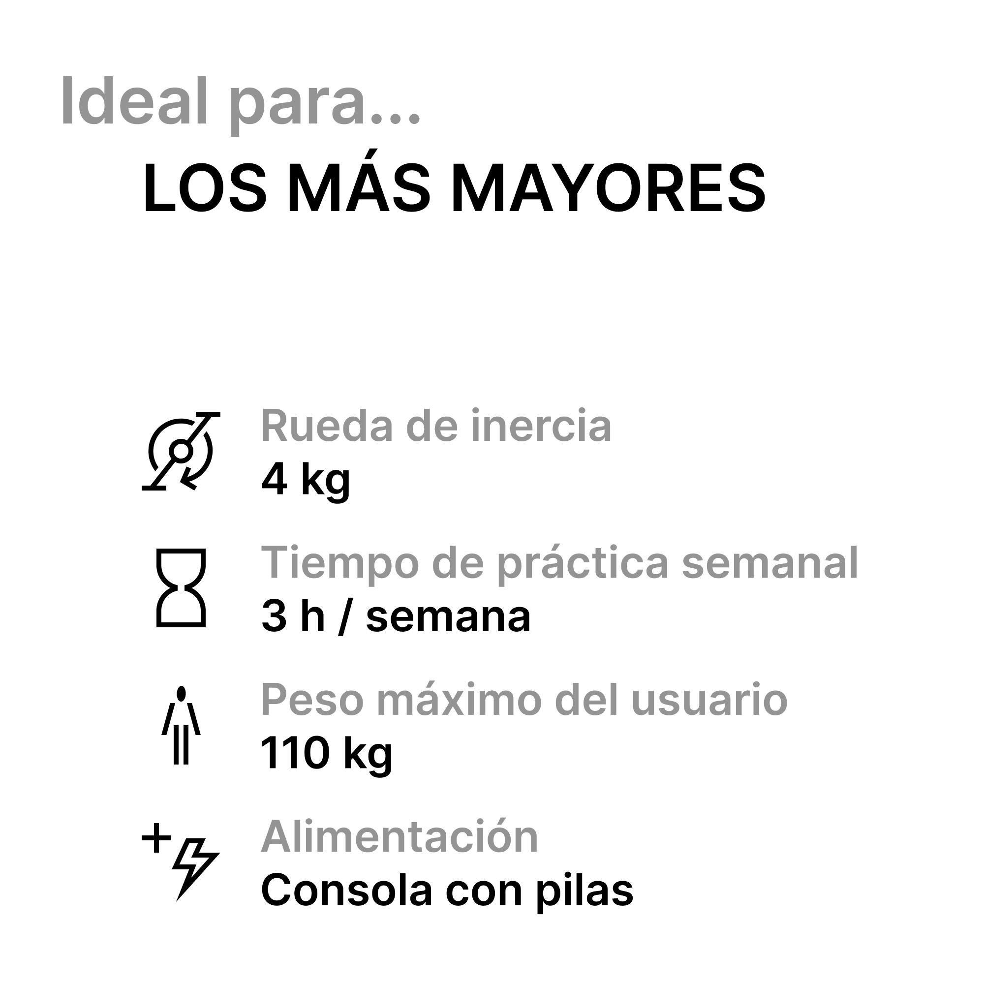 Bicicleta Estática Domyos BIKE 120 4kg rueda de inercia. 2/8