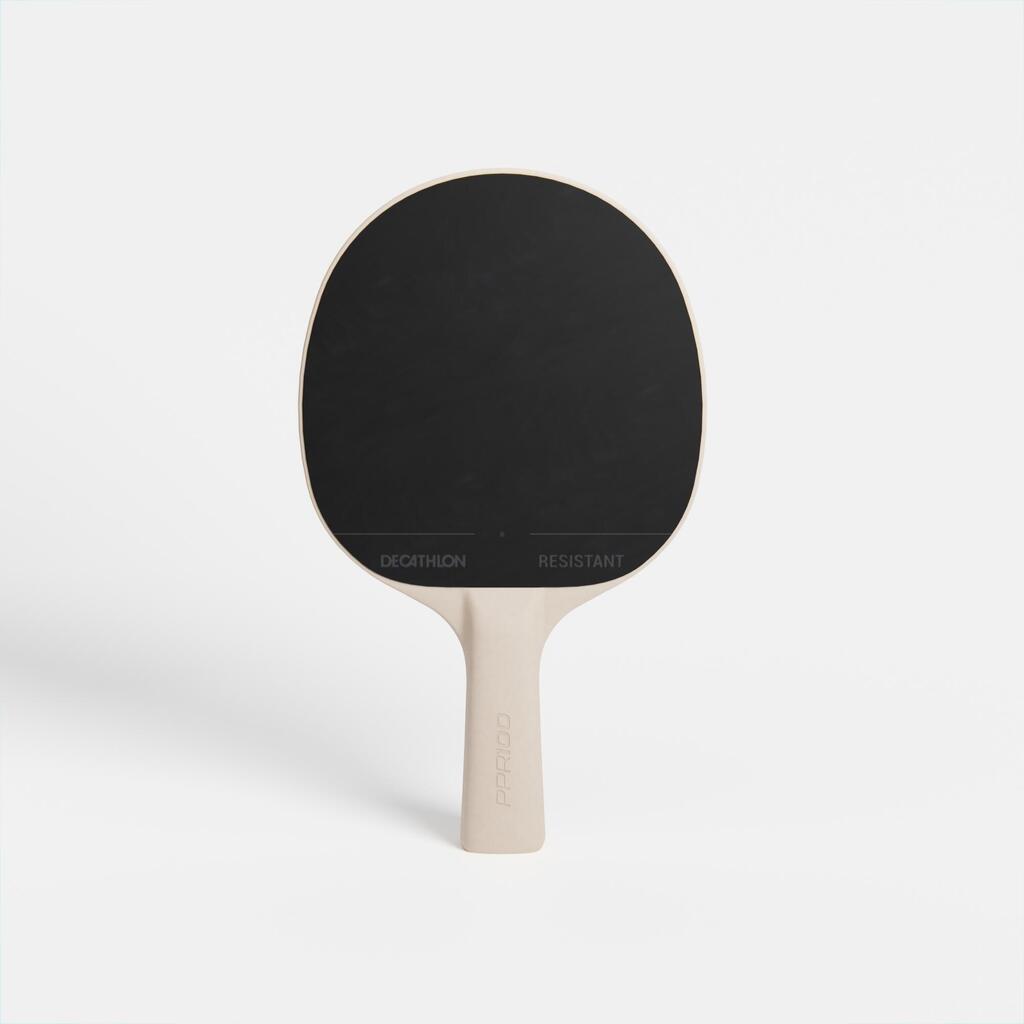 Set of 2 Durable Bats + 3 Table Tennis Balls - Set PPR 100