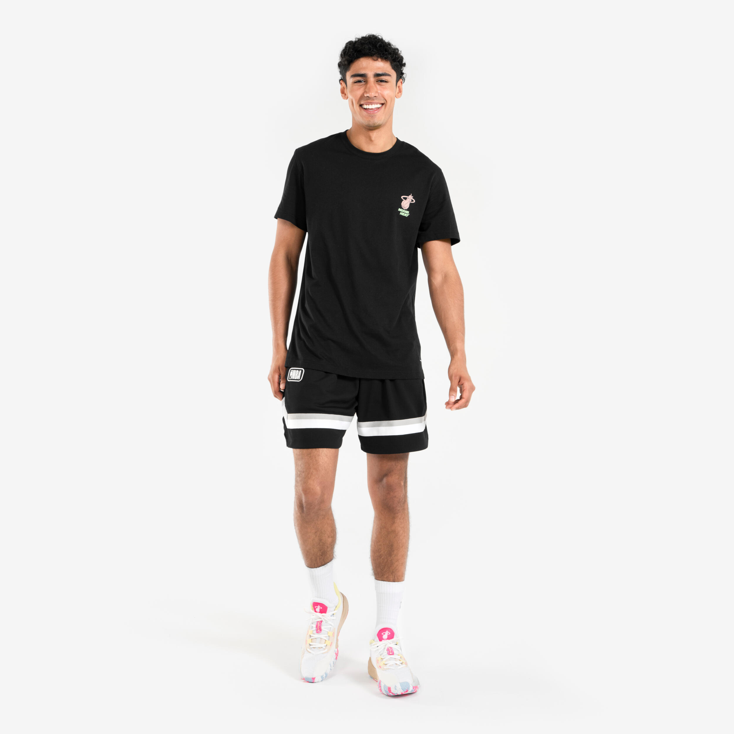 Unisex Basketball T-Shirt 900 AD - NBA Heat/Black 4/8