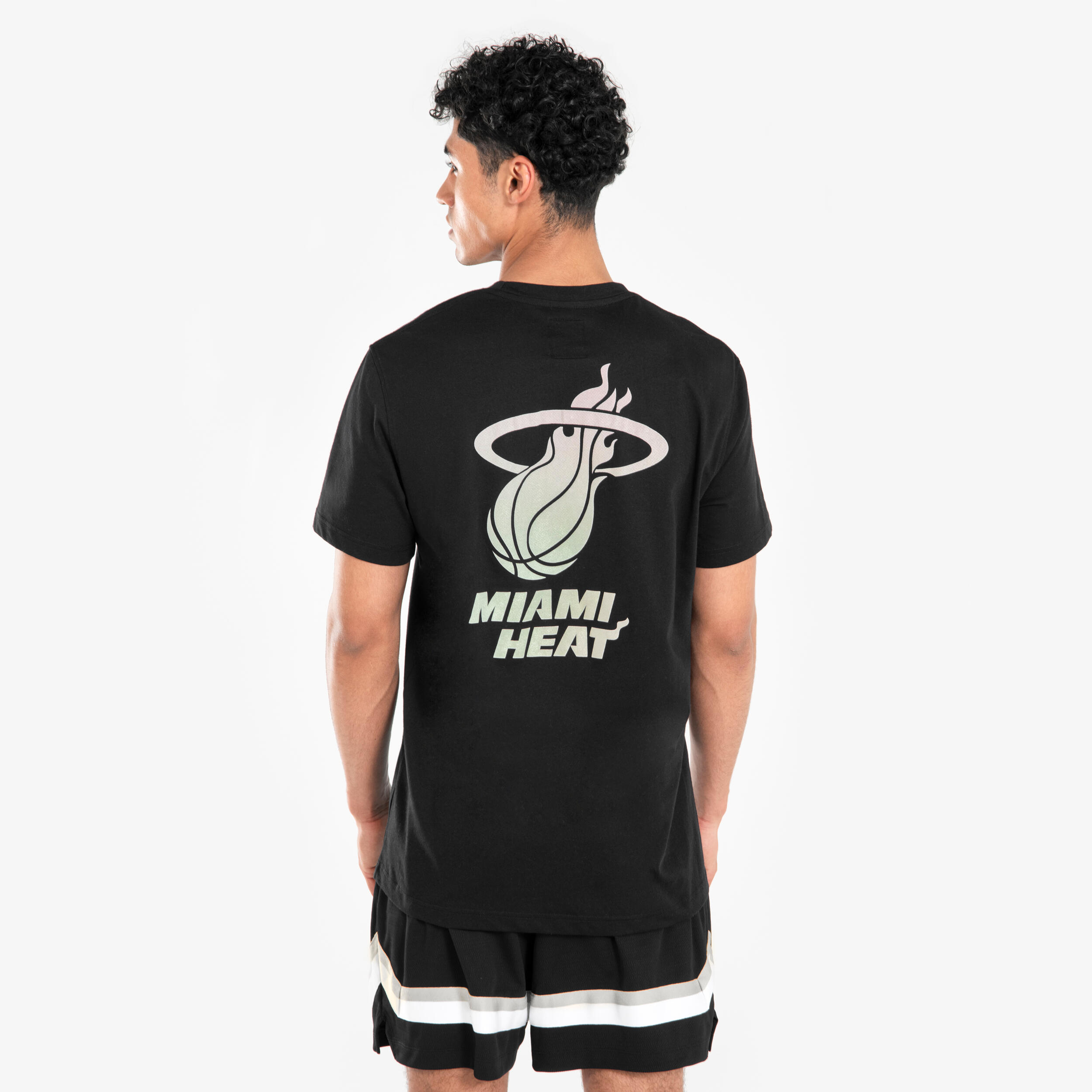 Unisex Basketball T-Shirt 900 AD - NBA Heat/Black 2/8