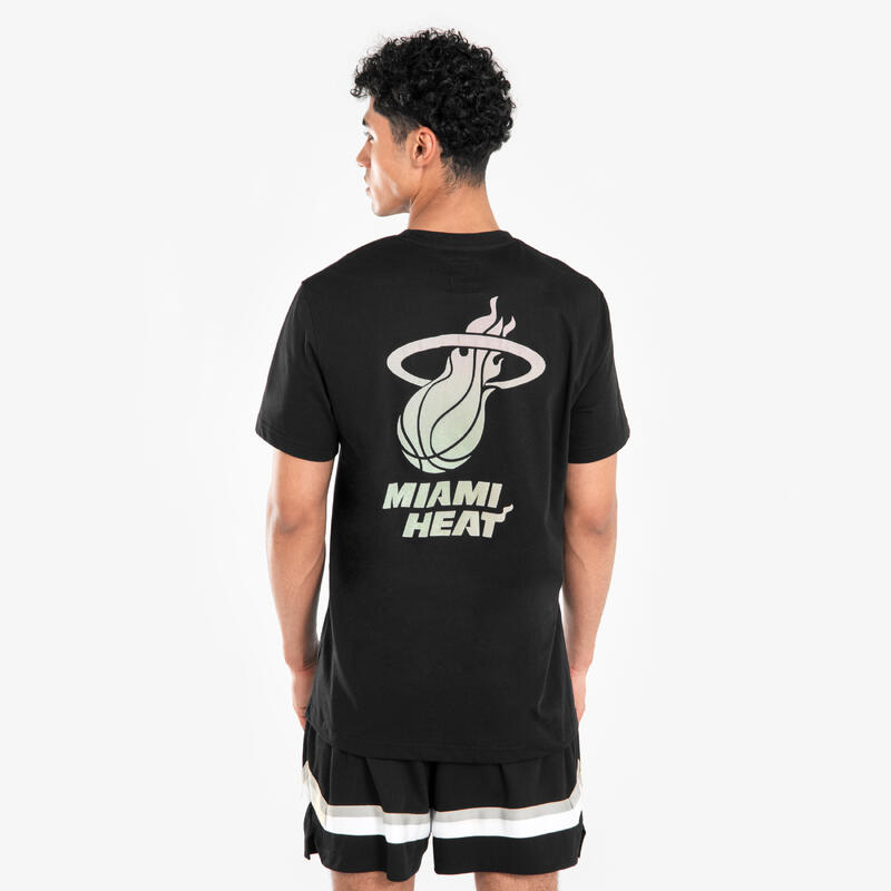 T-shirt de Basquetebol NBA Miami Heat Adulto TS 900 Preto