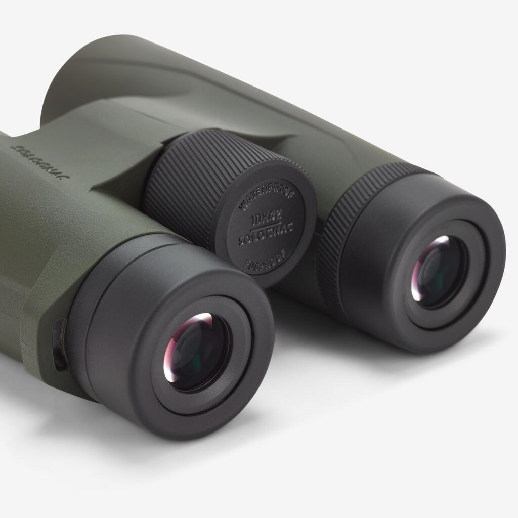 Waterproof hunting binoculars 500 10x42 - khaki