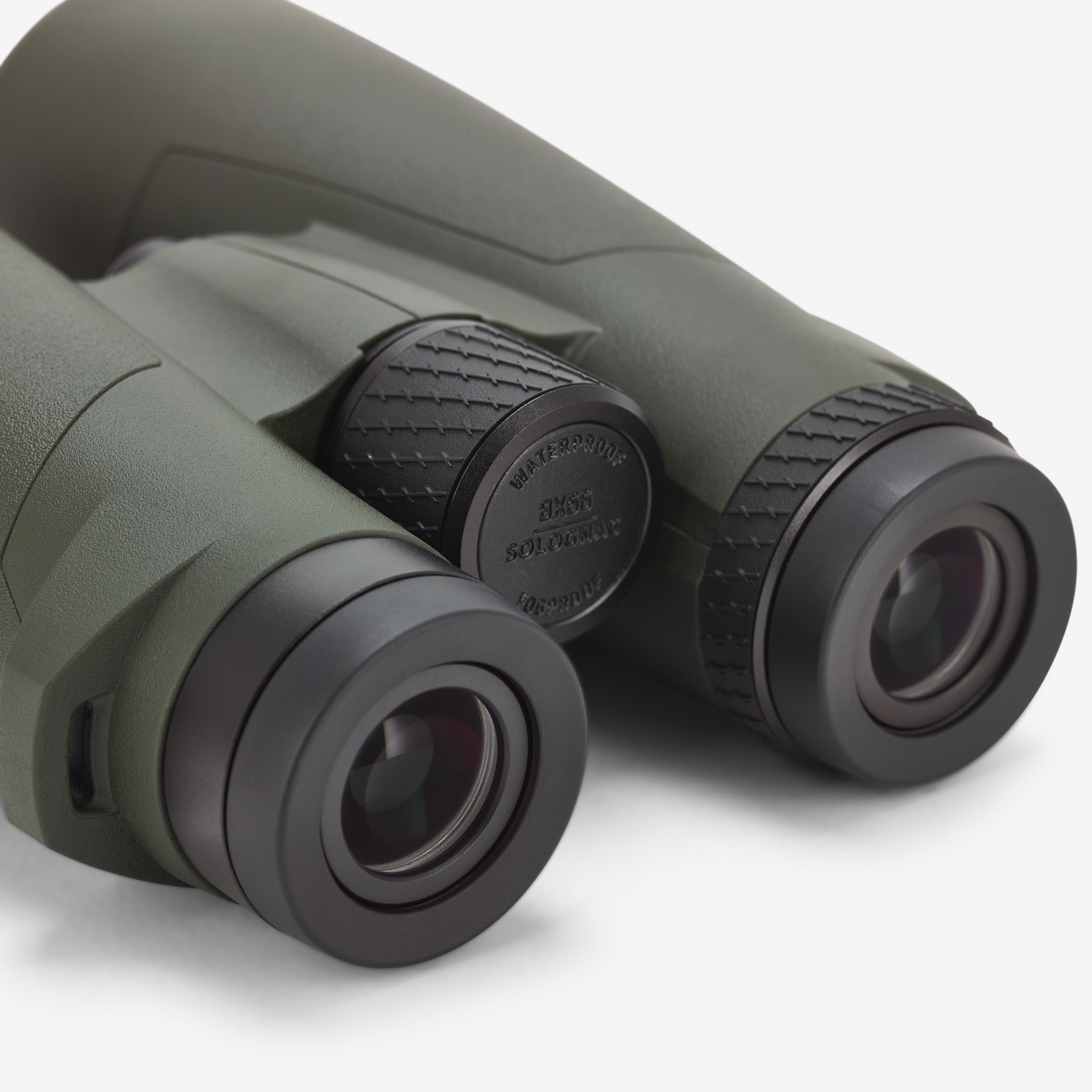 SOLOGNAC Poľovnícky ďalekohľad 900 8x56 vodotesný kaki bez · záber 3