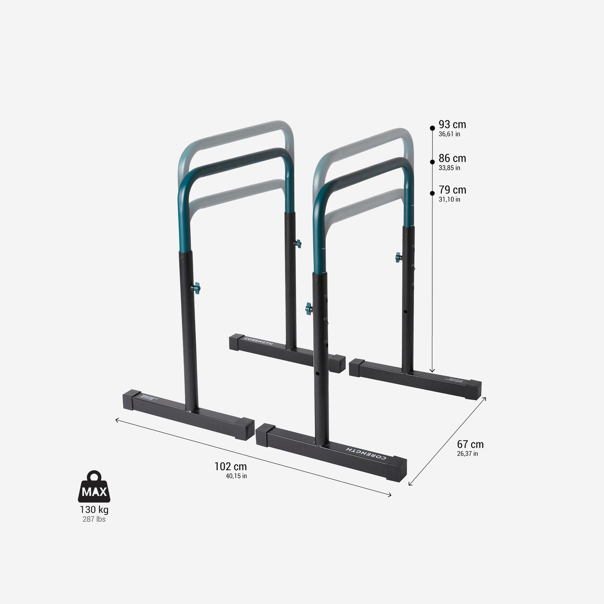 Shopping Shoponline Domyos By Decathlon Dip Bar Training Station