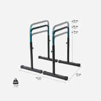 Adjustable and Compact Design Dip Bars TS 100