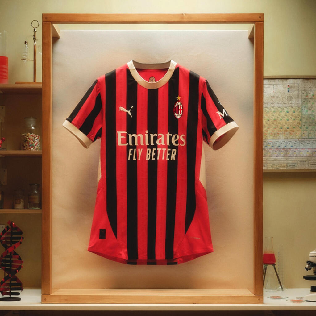 Damen/Herren Fussball Trikot AC Milan Heim Saison 24/25