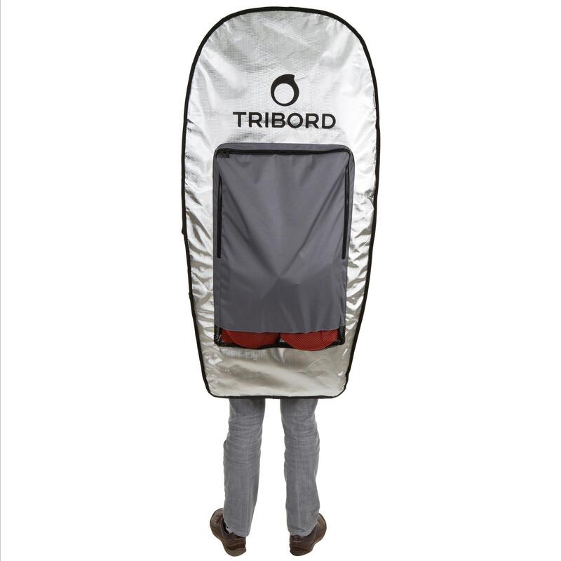 Boardbag voor reizen voor 3 bodyboards