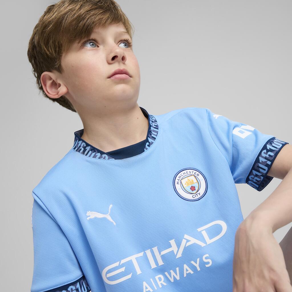 Vaikiški „Manchester City“ rungtynių namų aikštelėje marškinėliai, 2024–2025 m.