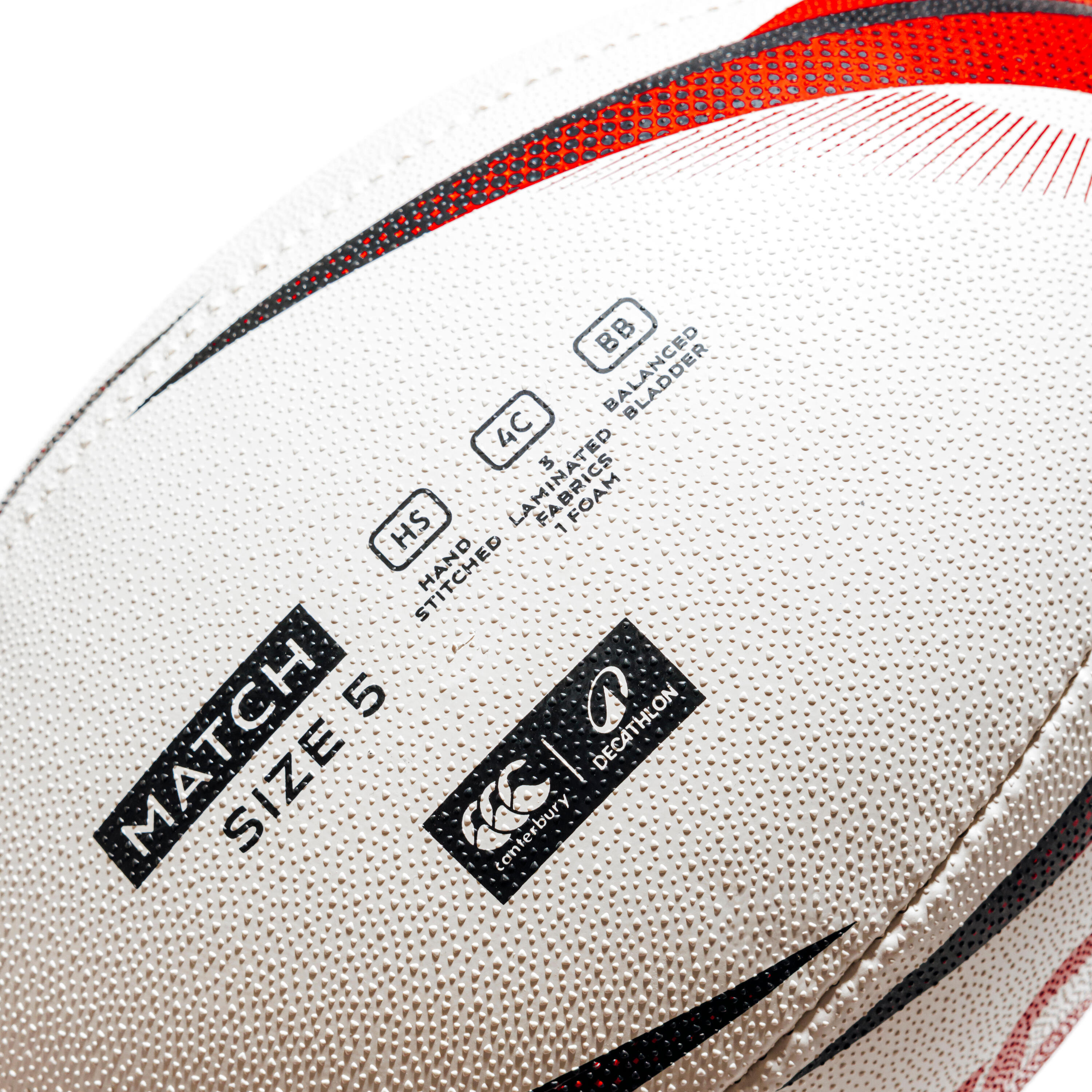 Ballon de rugby de match taille 5, Decathlon | Canterbury noir 15/16