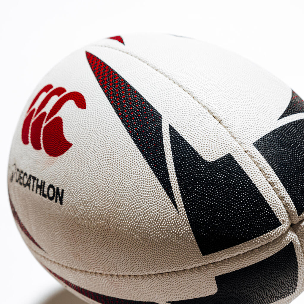 Rugby Training Ball S4 - Black & Red