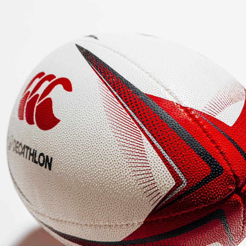 Ballon de Rugby taille 5 - Ballon de match Canterbury Rouge