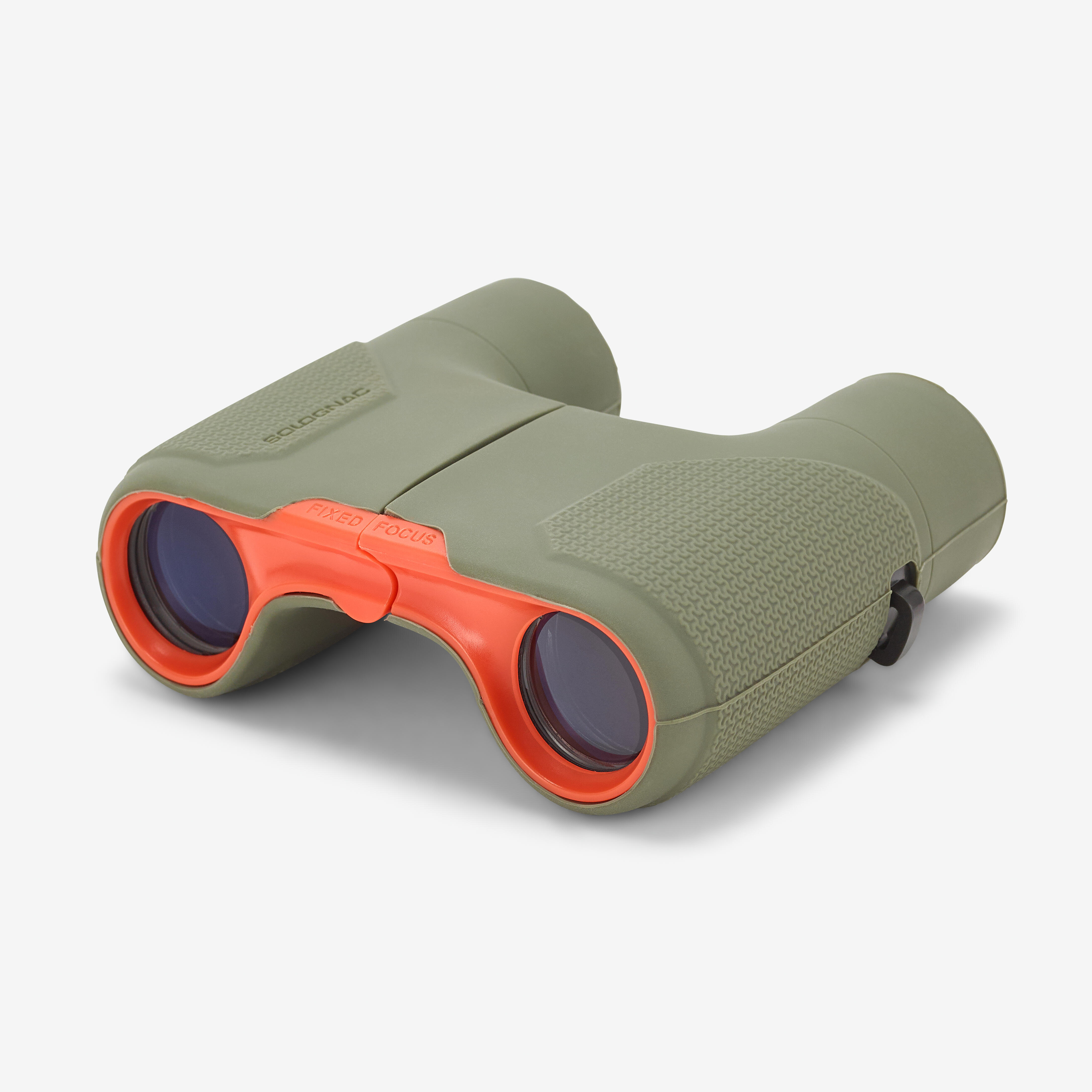 8x25 focus-free binoculars, green
