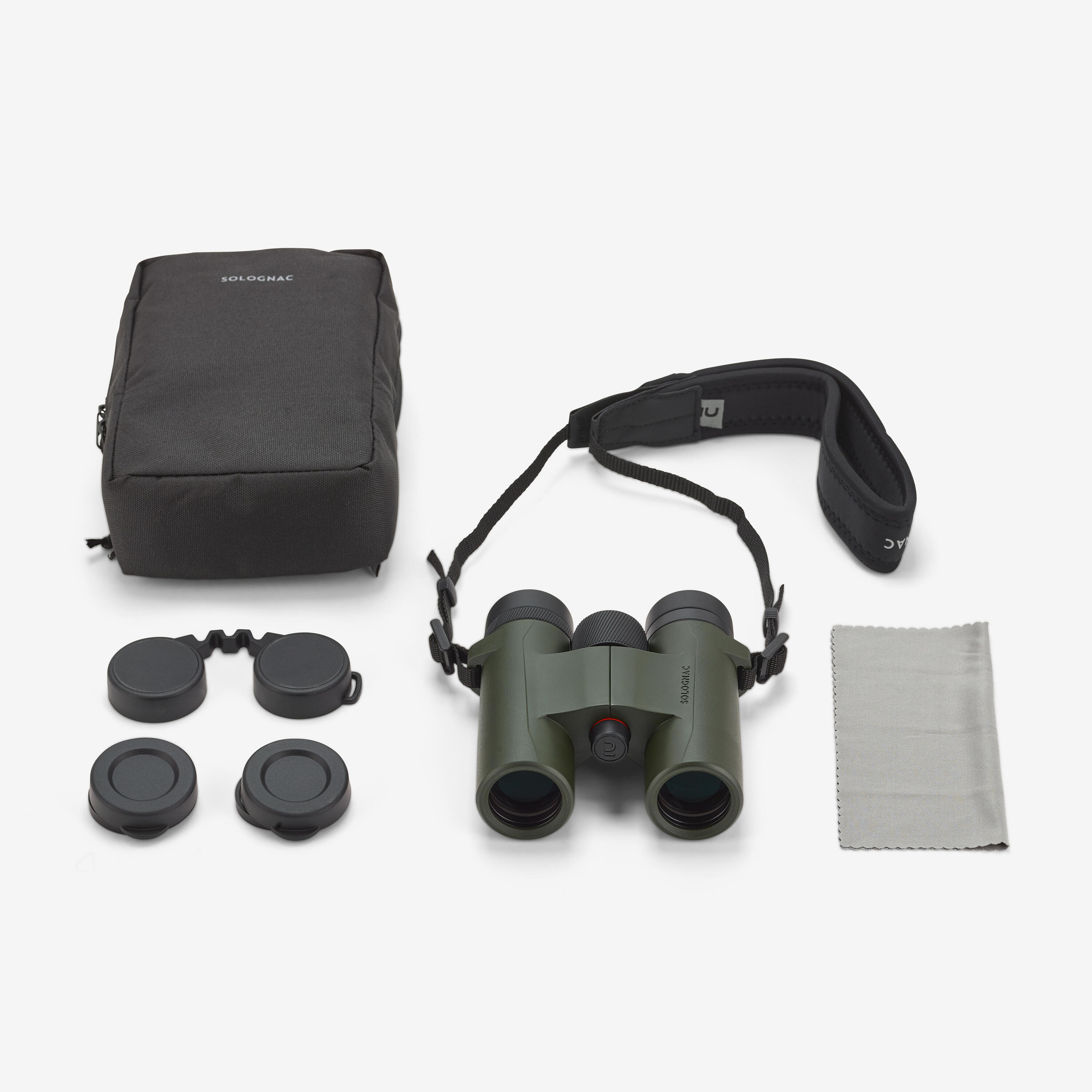 Waterproof hunting binoculars 500 10x32 khaki 2/6