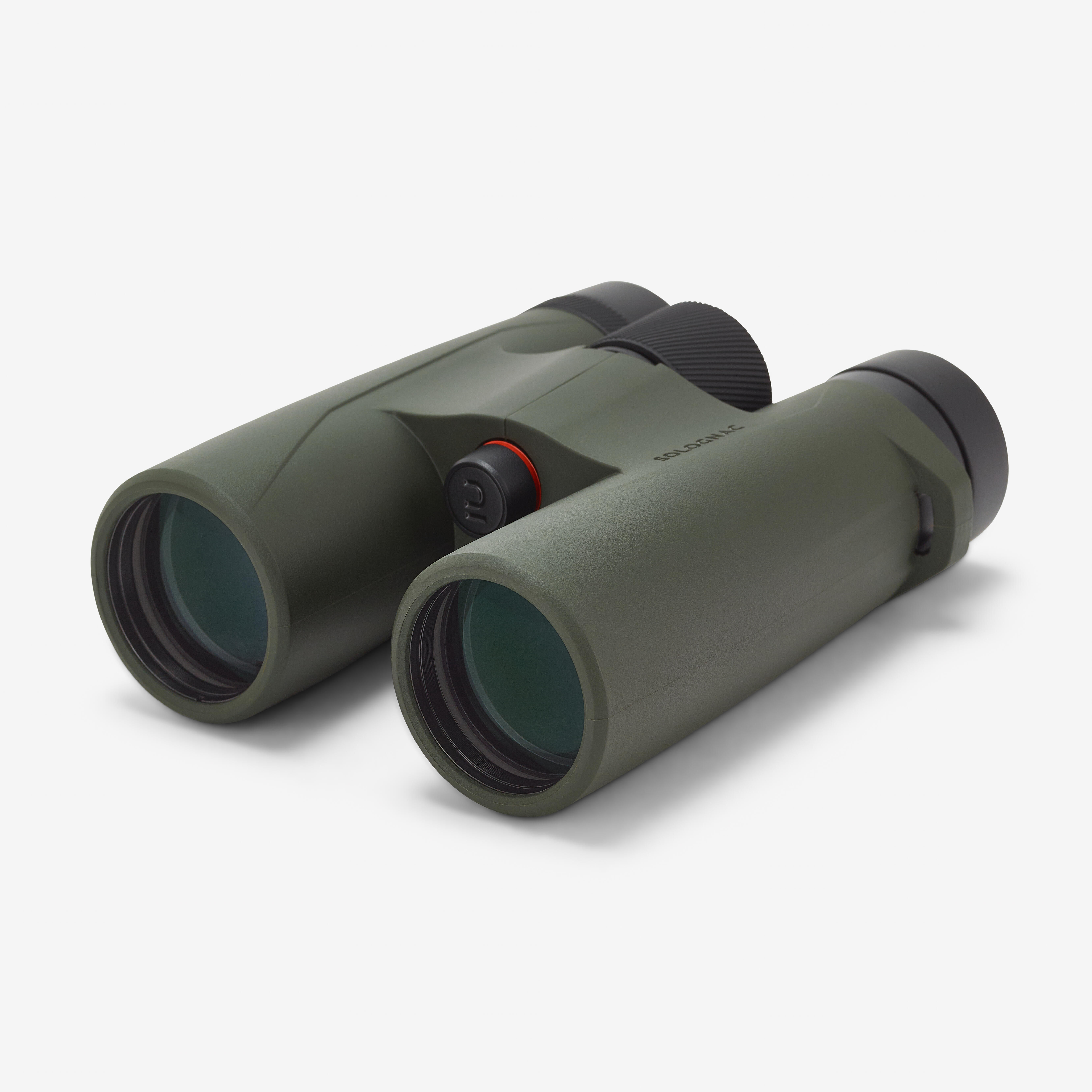 Jumelles de chasse étanches 10x42 - 500 kaki - SOLOGNAC