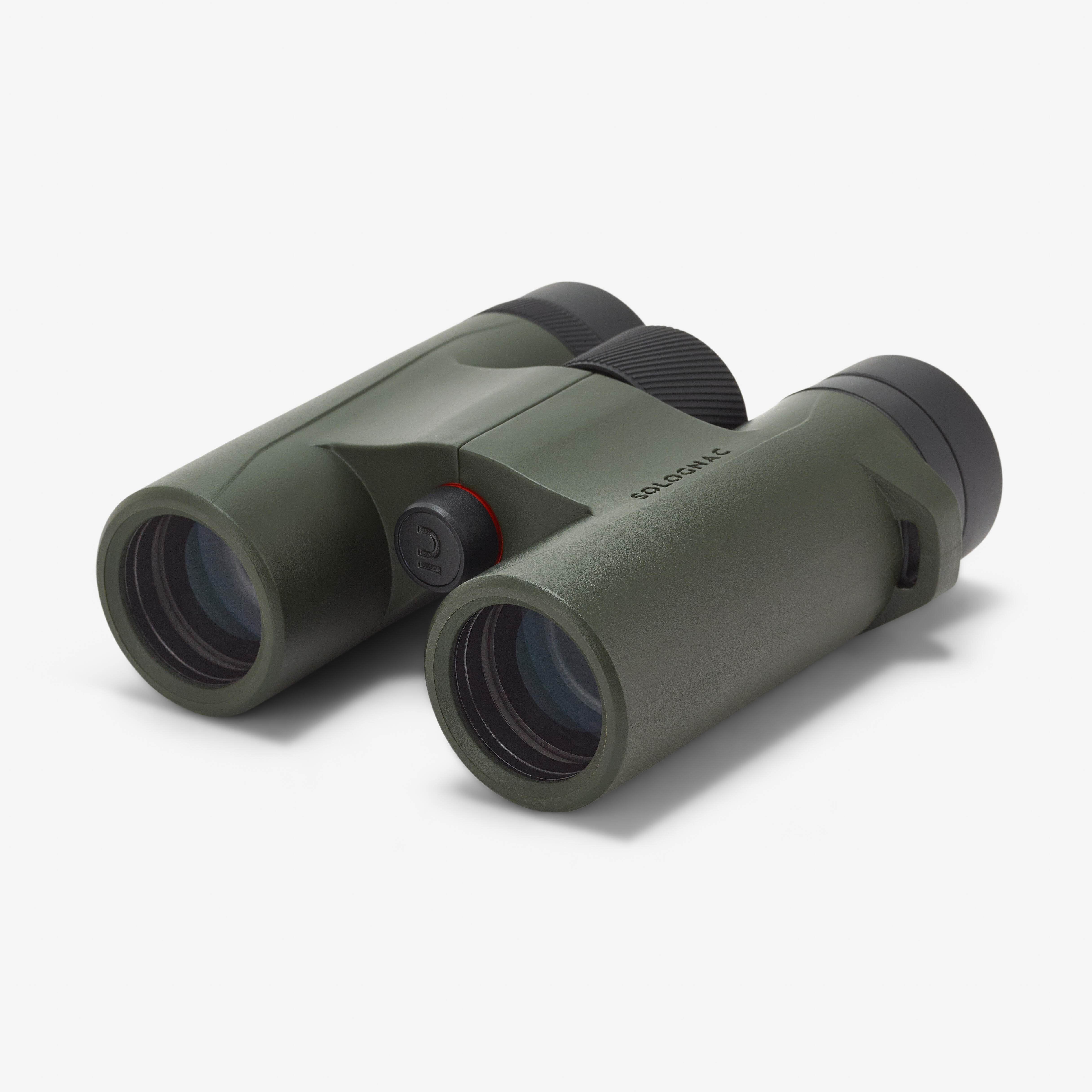 Binocolo da caccia impermeabile Khaki 500 10x32