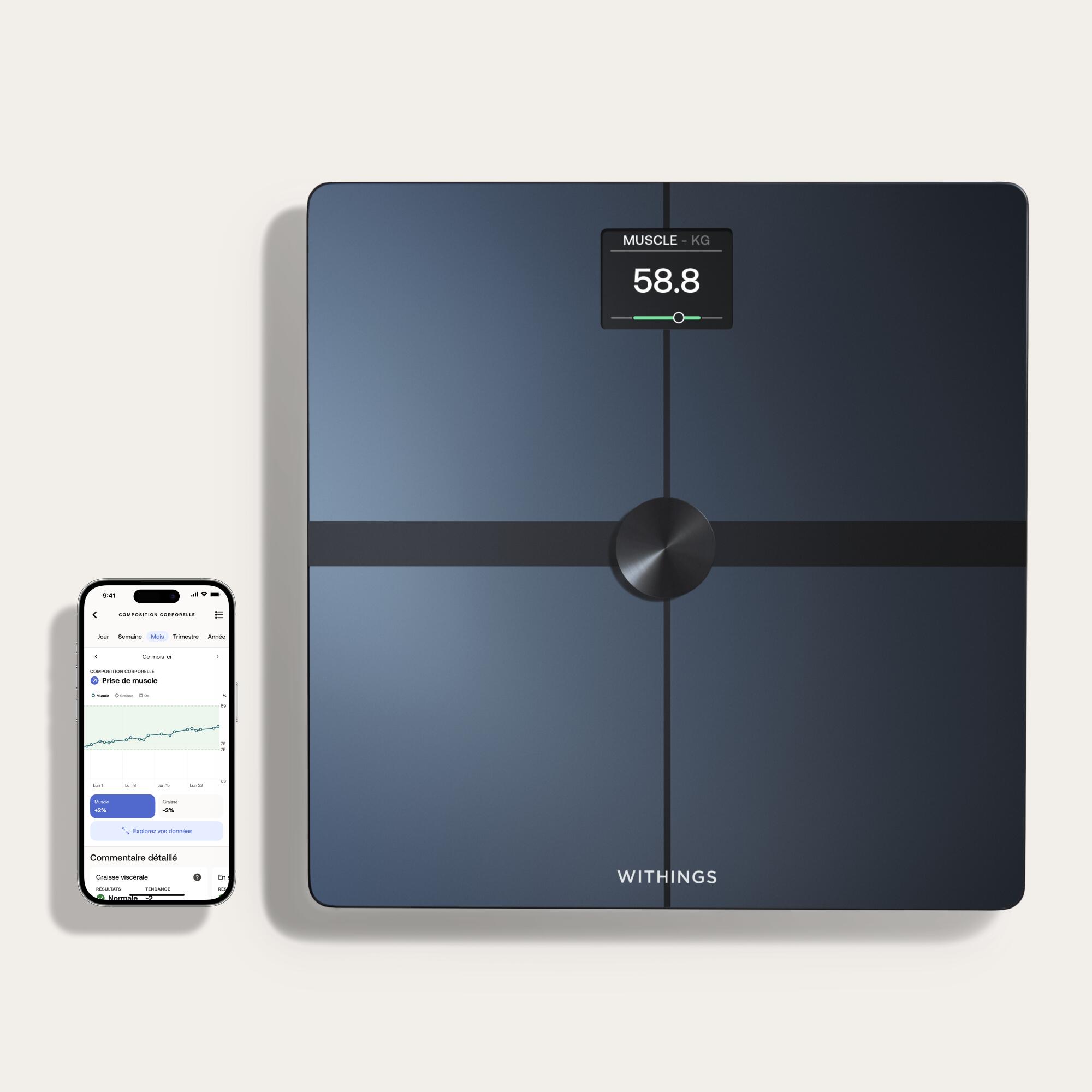
Advanced Body Composition Smart Scales, Body Smart Black 3/7