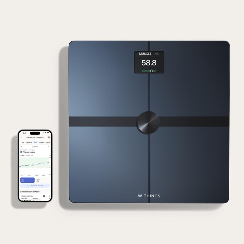 Cântar inteligent avansat compoziție corporală Body Smart Negru