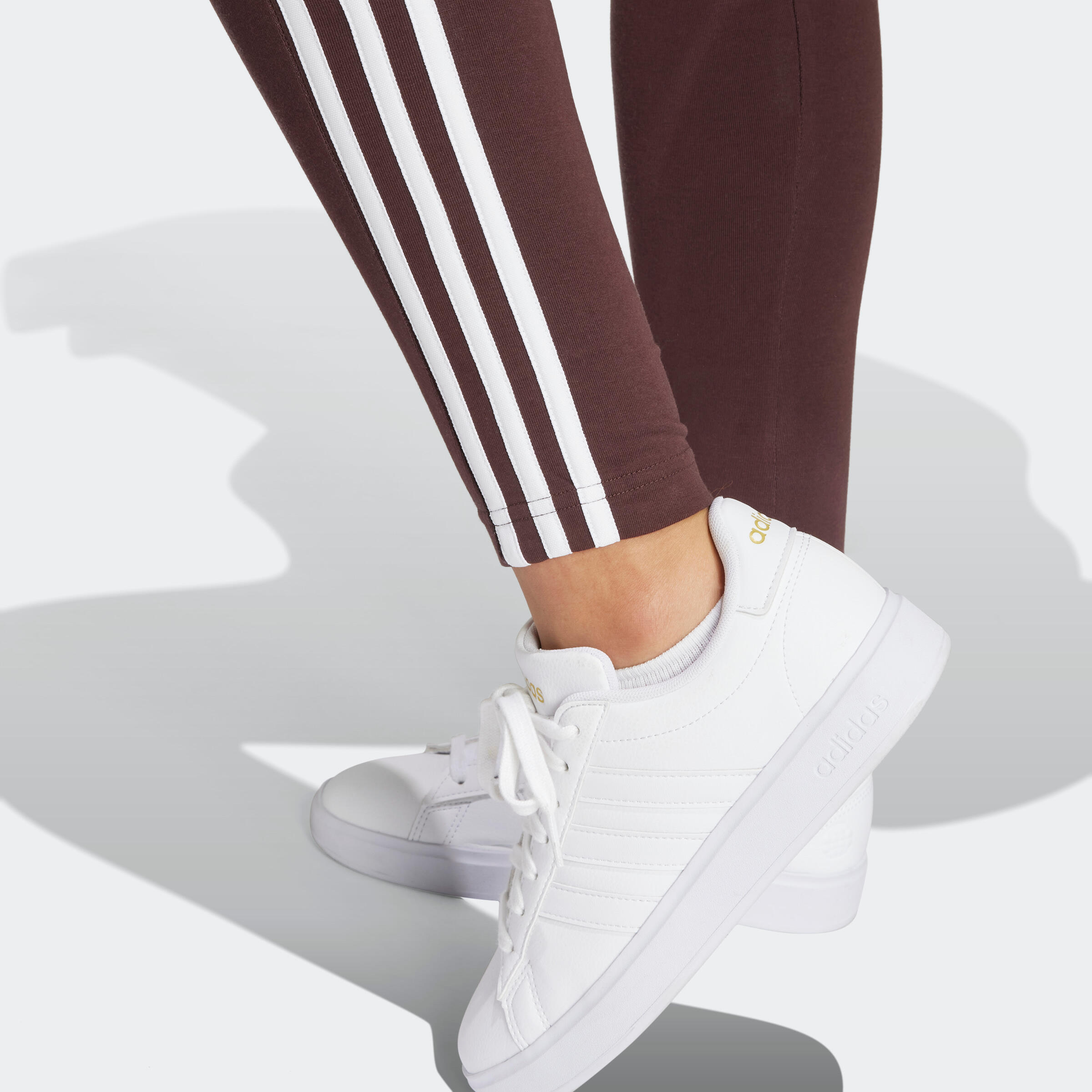 Legging imprimé 3 bandes Adidas femme - marron 4/6