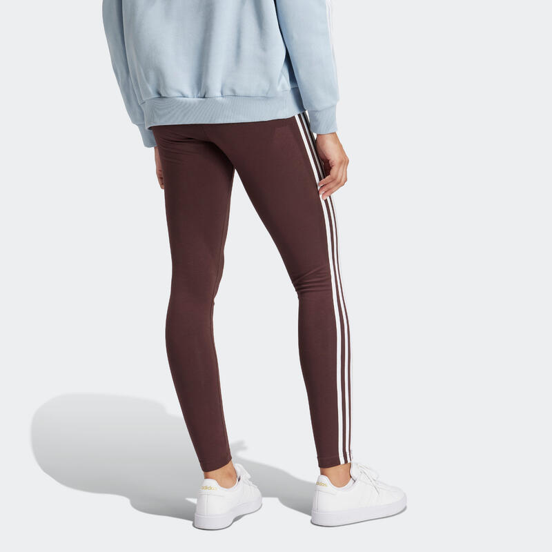 ADIDAS Leggings Damen 3 Streifen - braun 