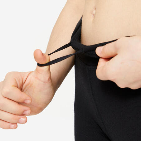 Легінси жіночі для танців з високою талією чорні