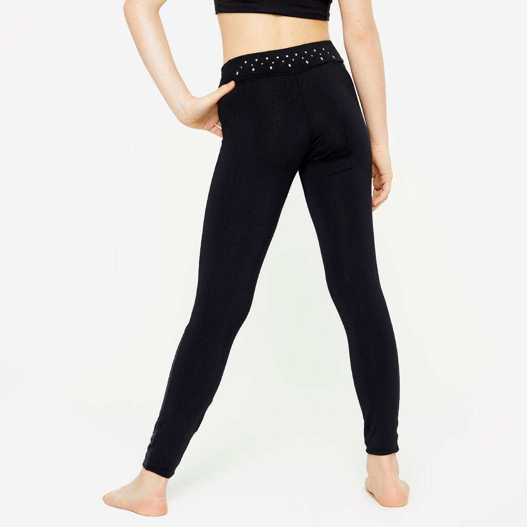 Legging gym à sequins Fille - noir