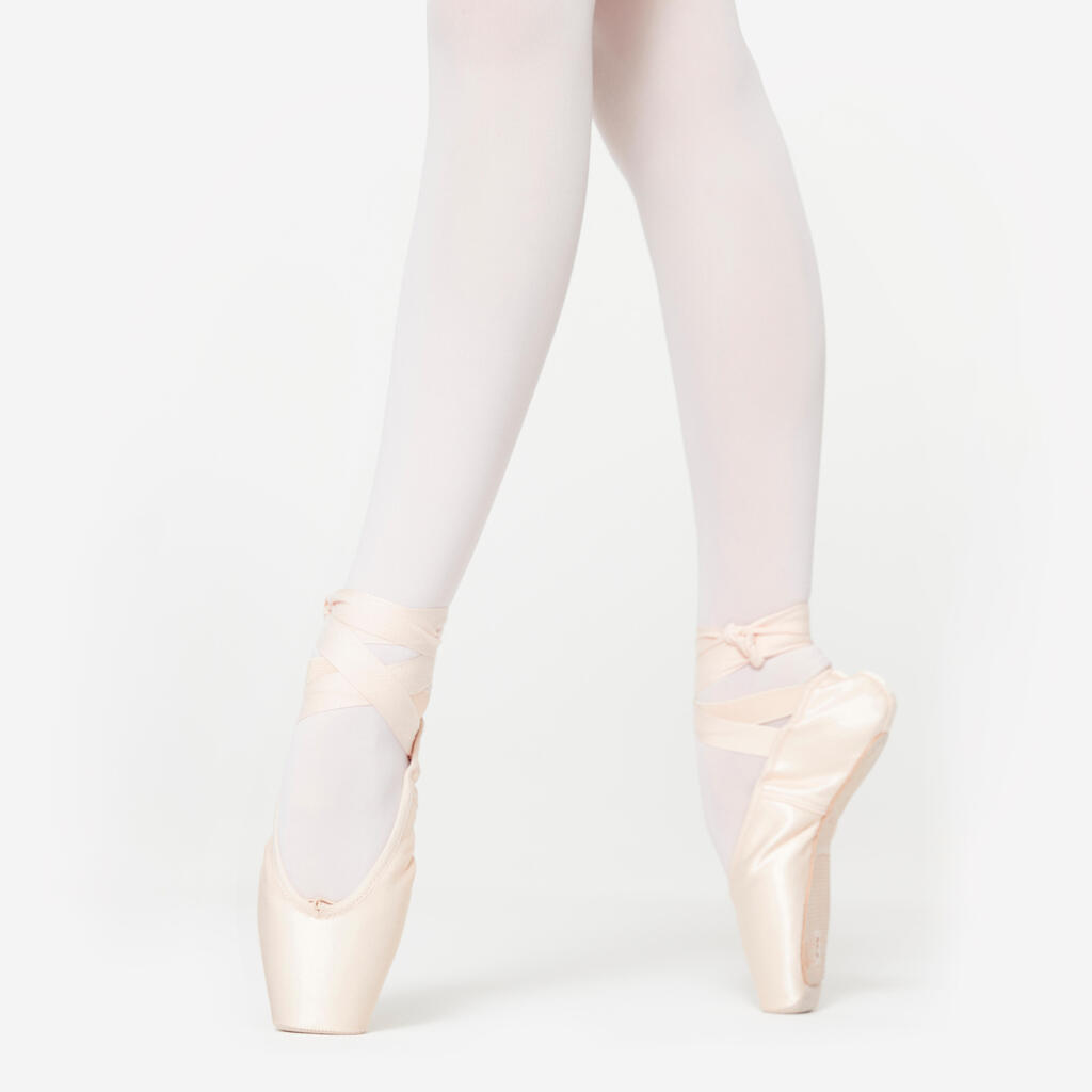 Beginner Pointe Shoes with Flexible Soles - Sizes 1 to 8