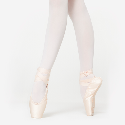 Pointes de danse avec semelles souples débutante, beige
