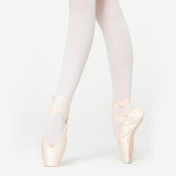 Pointes de danse avec semelles souples débutante, beige