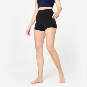 Pantalón Corto Danza Moderna Mujer Negro Talle Alto