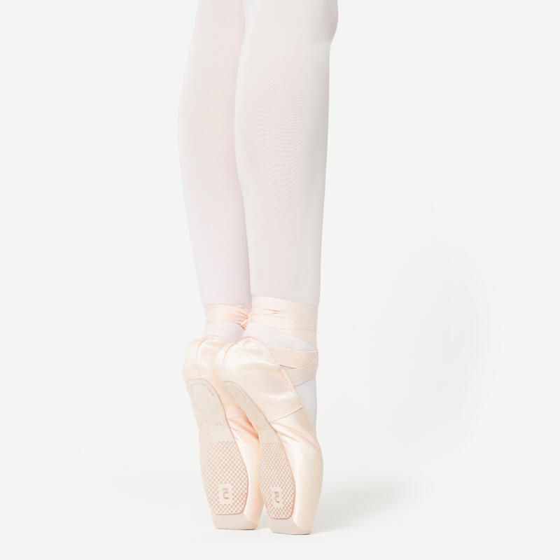 Sapatilhas de Pontas de Ballet com Sola Flexível Principiantes, Tamanhos 33-42